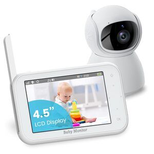 Baby Monitor with Camera, 4.5 Inch Video w/Pan&Tilt&Zoom Camera 960ft Long Range